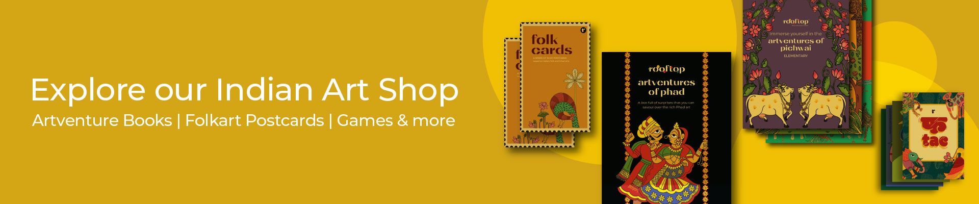 Buy Folk Art Postcard Book Online | Timeless Indian Art Collection | Rooftop