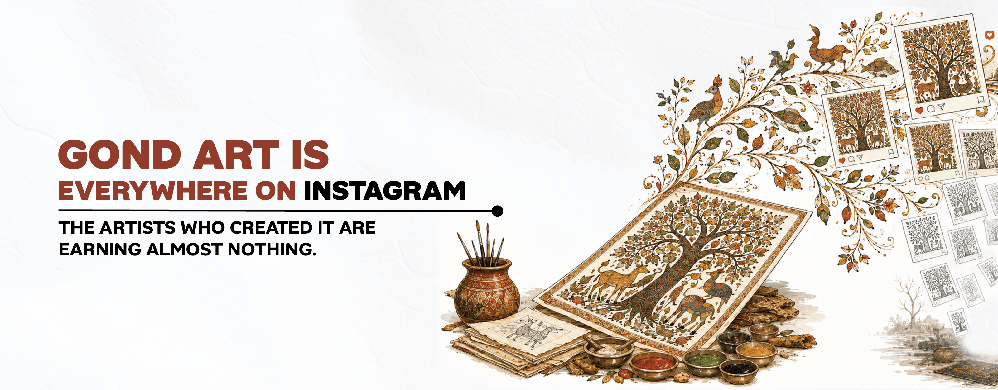 Gond Art Is Everywhere on Instagram. The Artists Who Created It Are Earning Almost Nothing.