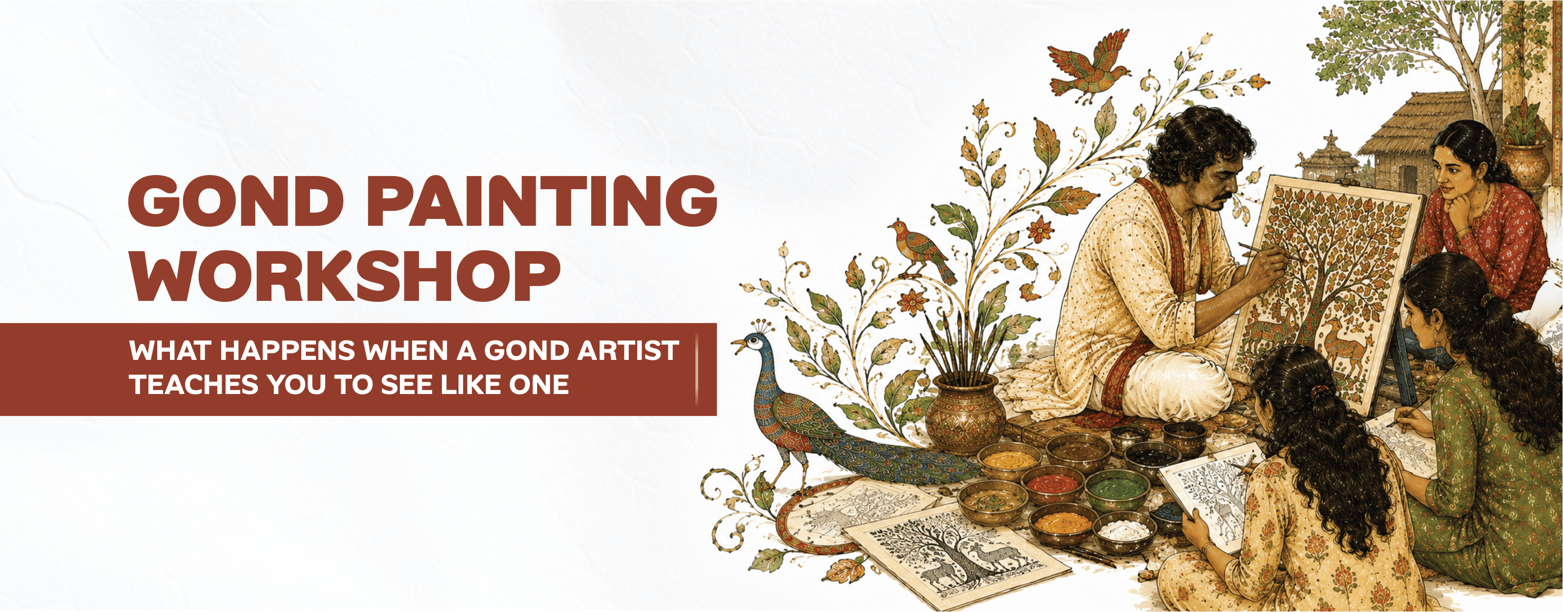 Gond Painting Workshop: What Happens When a Gond Artist Teaches You to See Like One