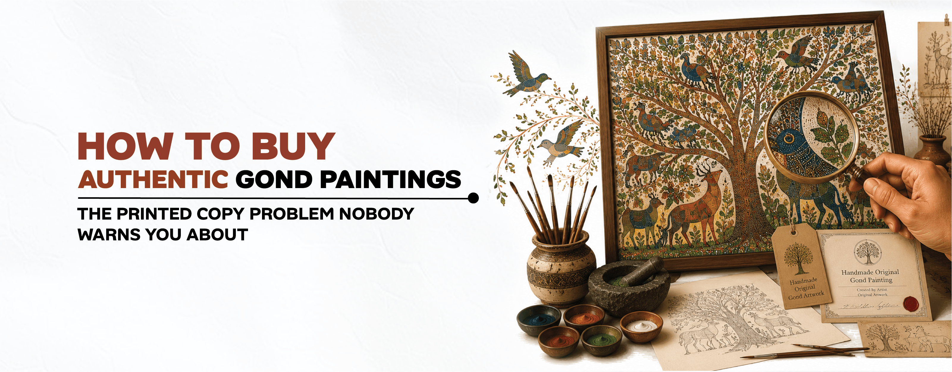 How to Buy Authentic Gond Paintings: The Printed Copy Problem Nobody Warns You About
