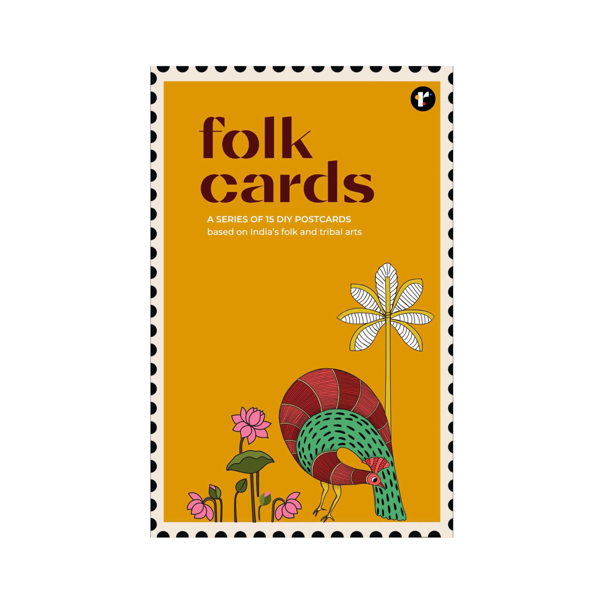 Folk Art Postcard Book