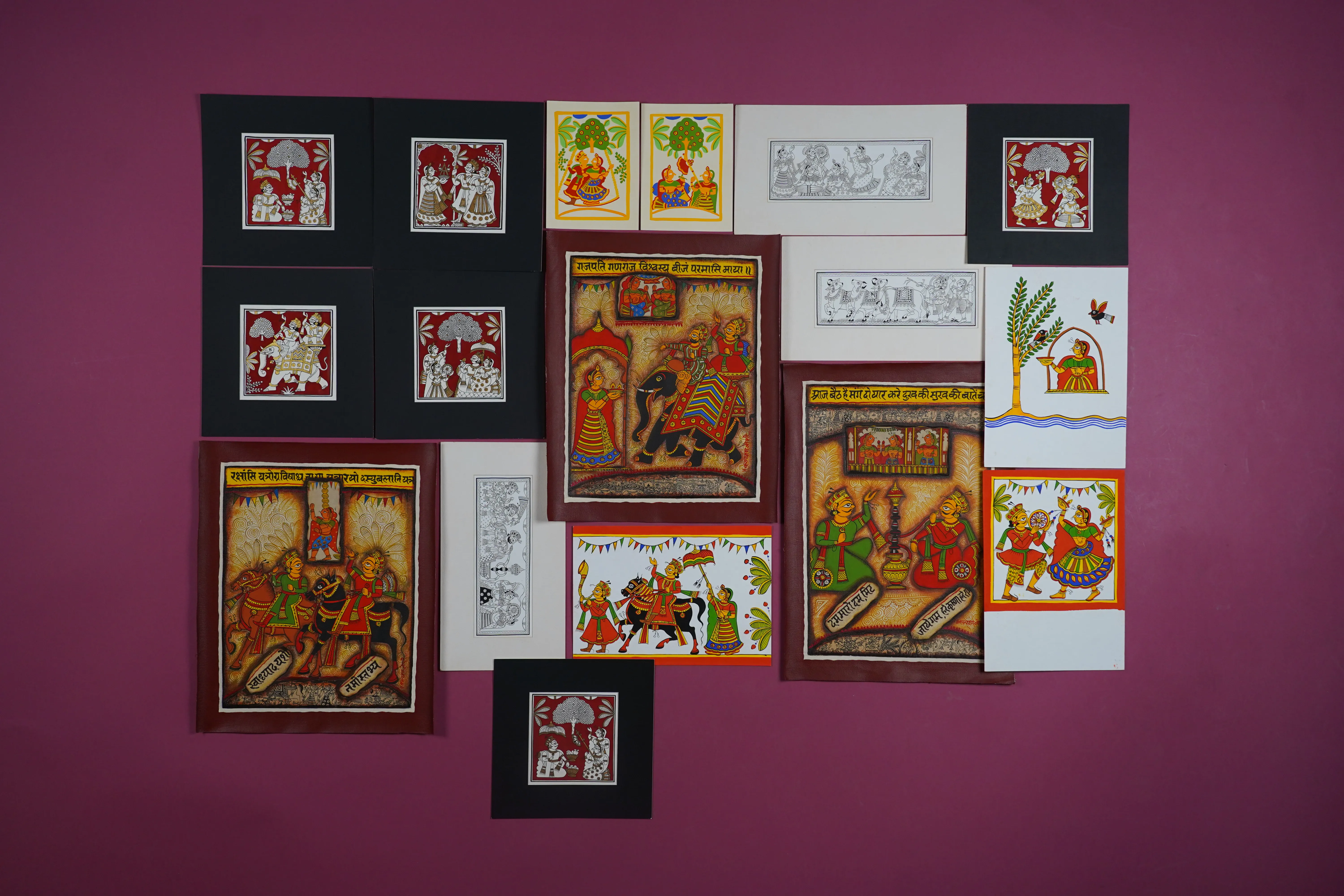 Phad Painting Canvas-making Process