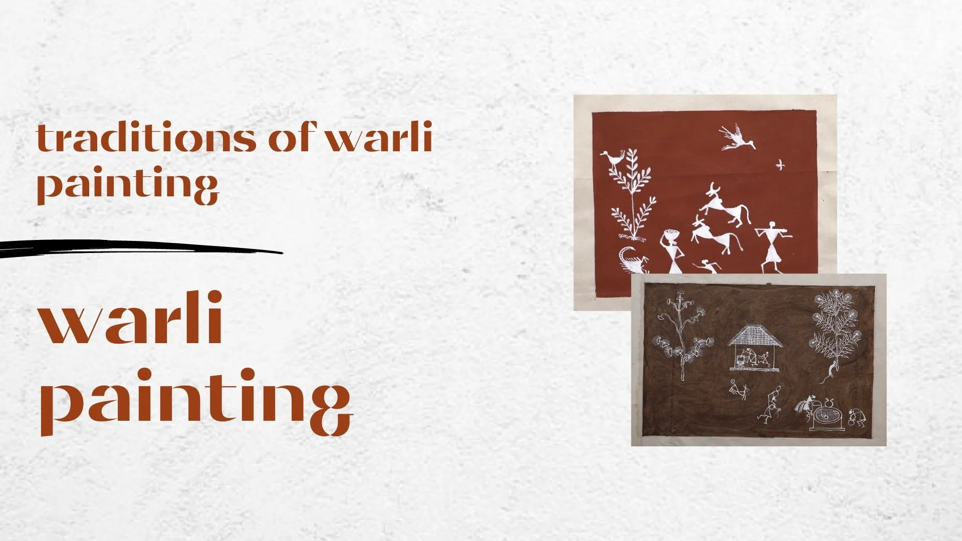 Praveen Mhase explains the traditions in Warli art