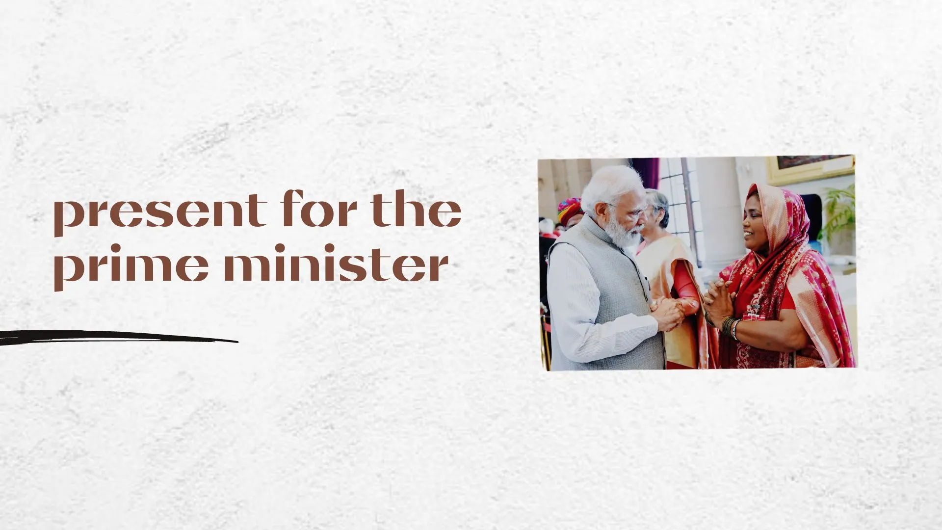 Present for the Prime Minister