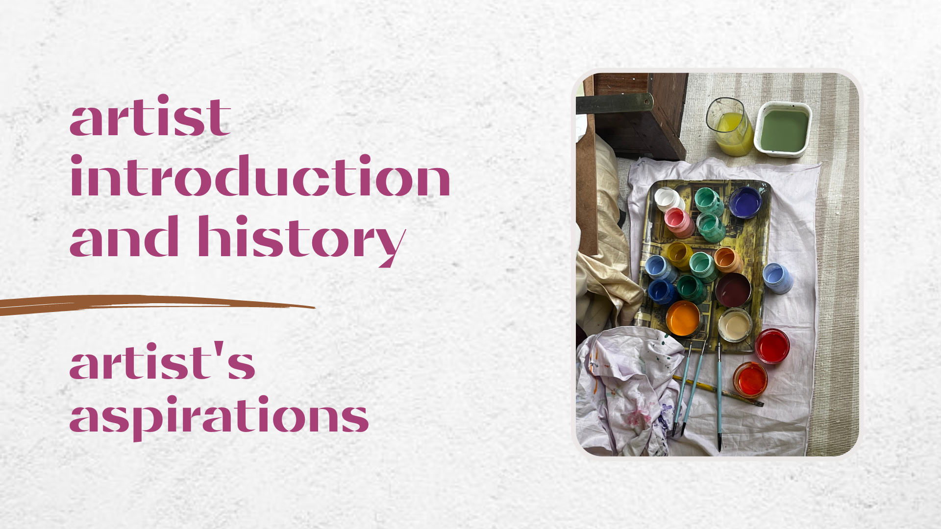 Artist's Aspirations