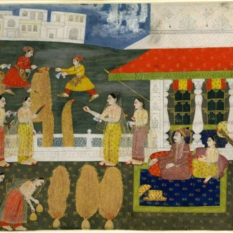 fireworks in Indian art