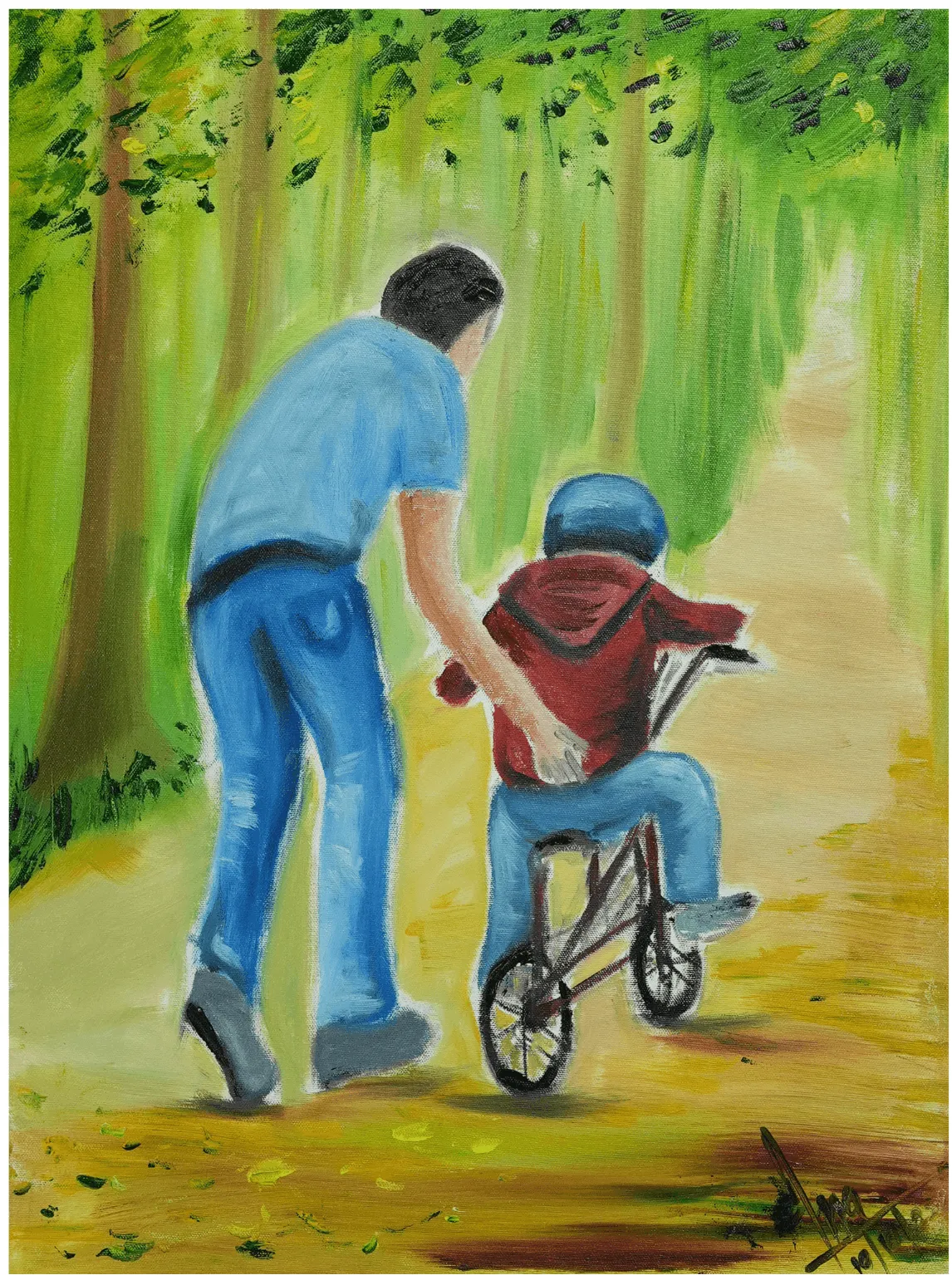 Painting helps foster creativity in kids.
