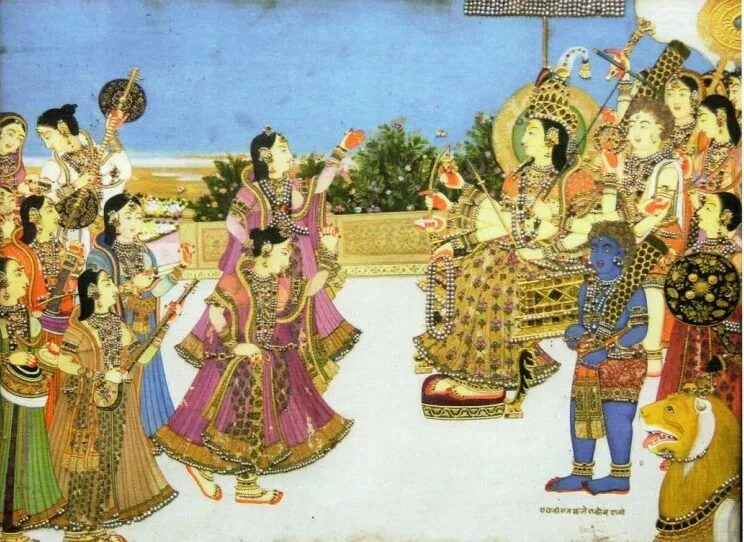 Divine image miniature painting