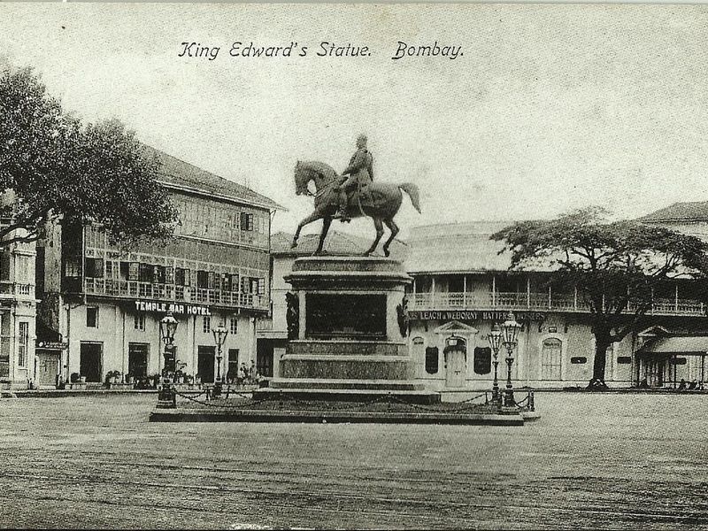 Image Source: King Edward Statue Bombay Vintage Postcard