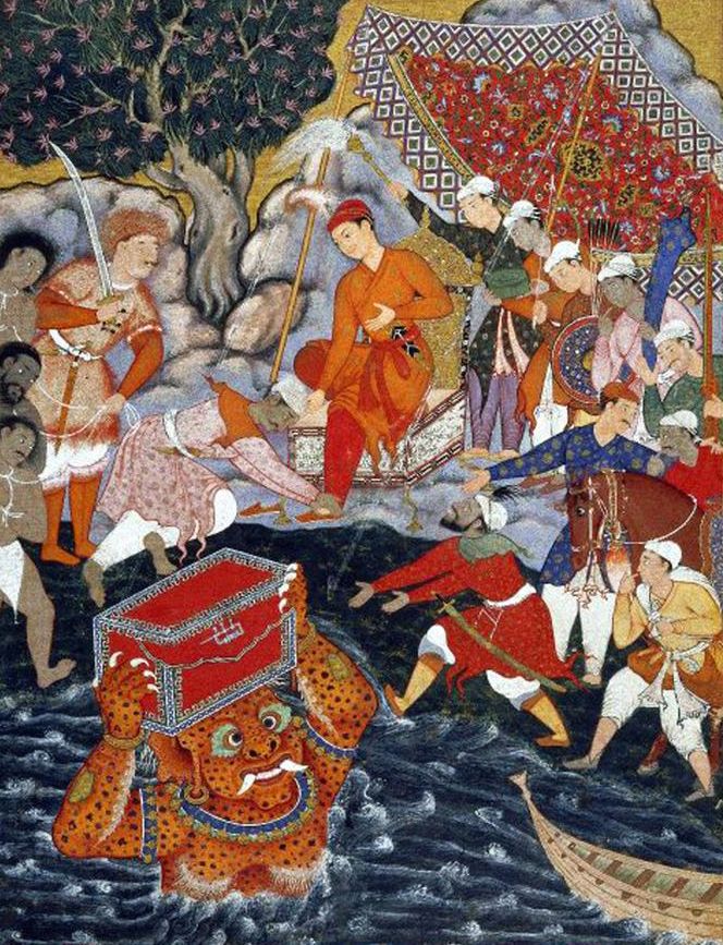 Mughal miniature paintings were also used for storytelling