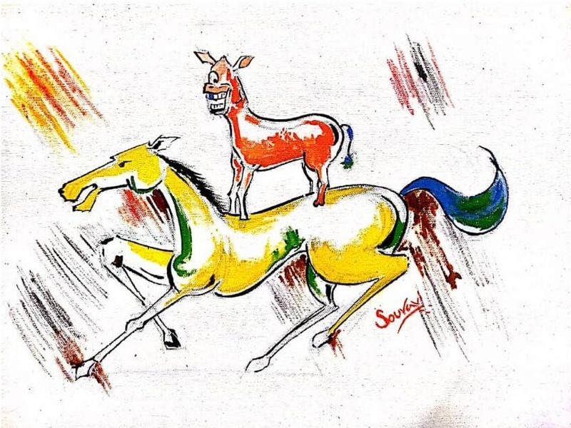 Welcome movie featuring art