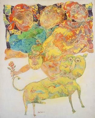 Circus by Sakti Burman. An example of fine art.