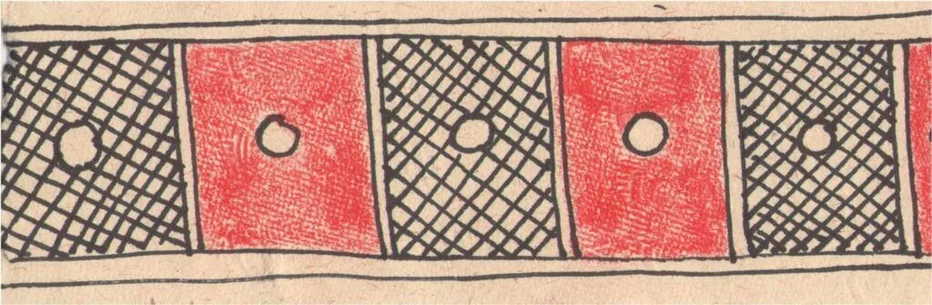 Geometric design for madhubani borders.
