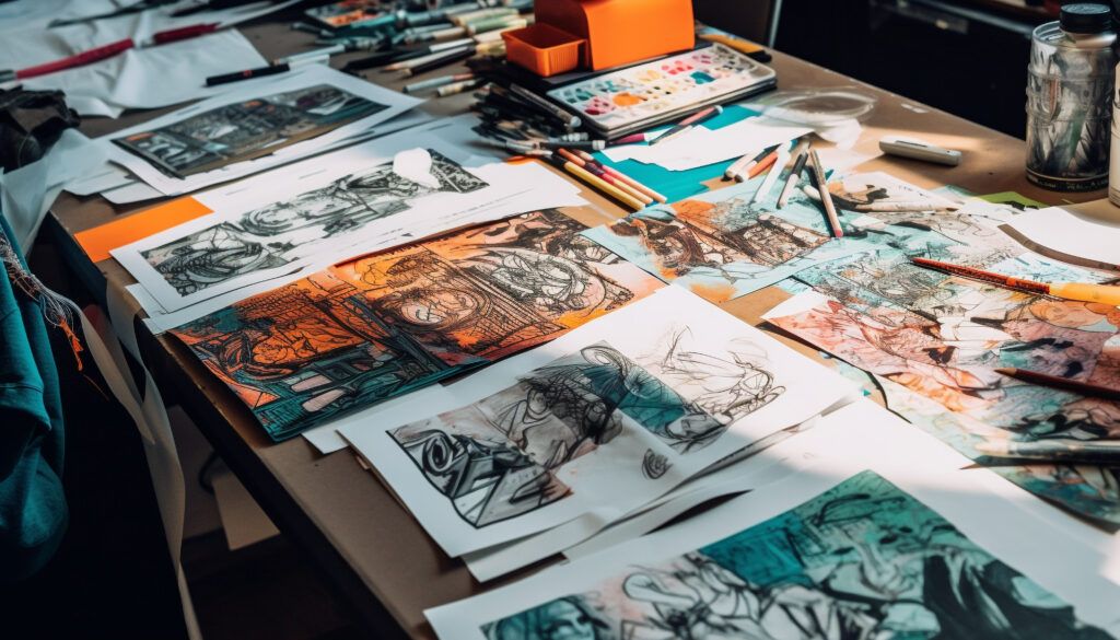 Include pre-liminary sketches in your portfolio to show your thought process.