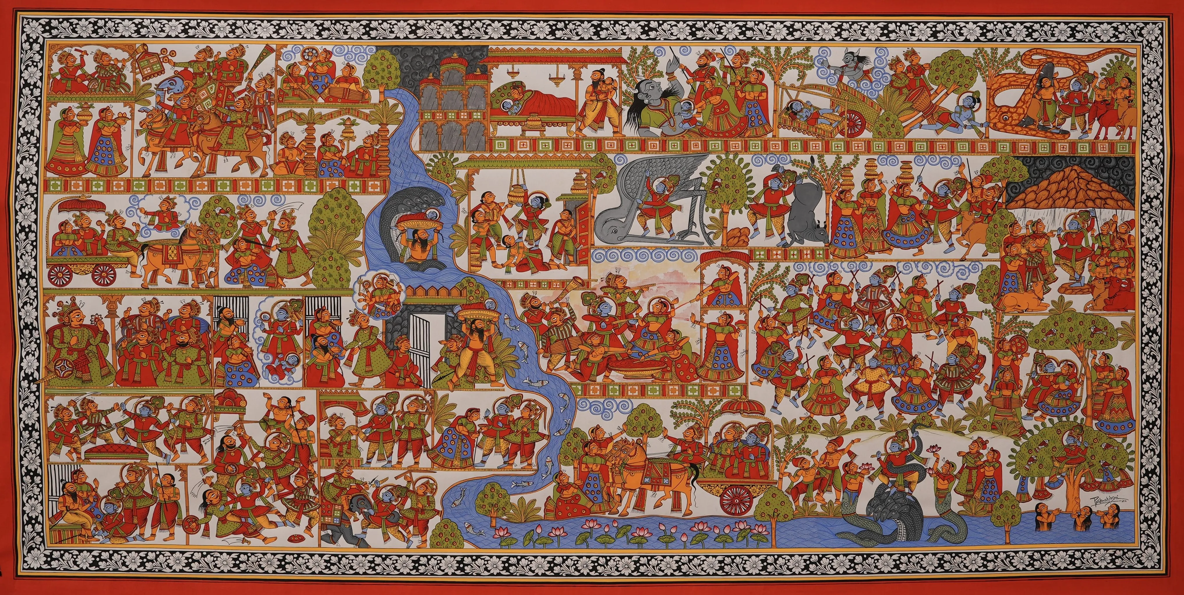 krishna_leela_orignal_phad_art