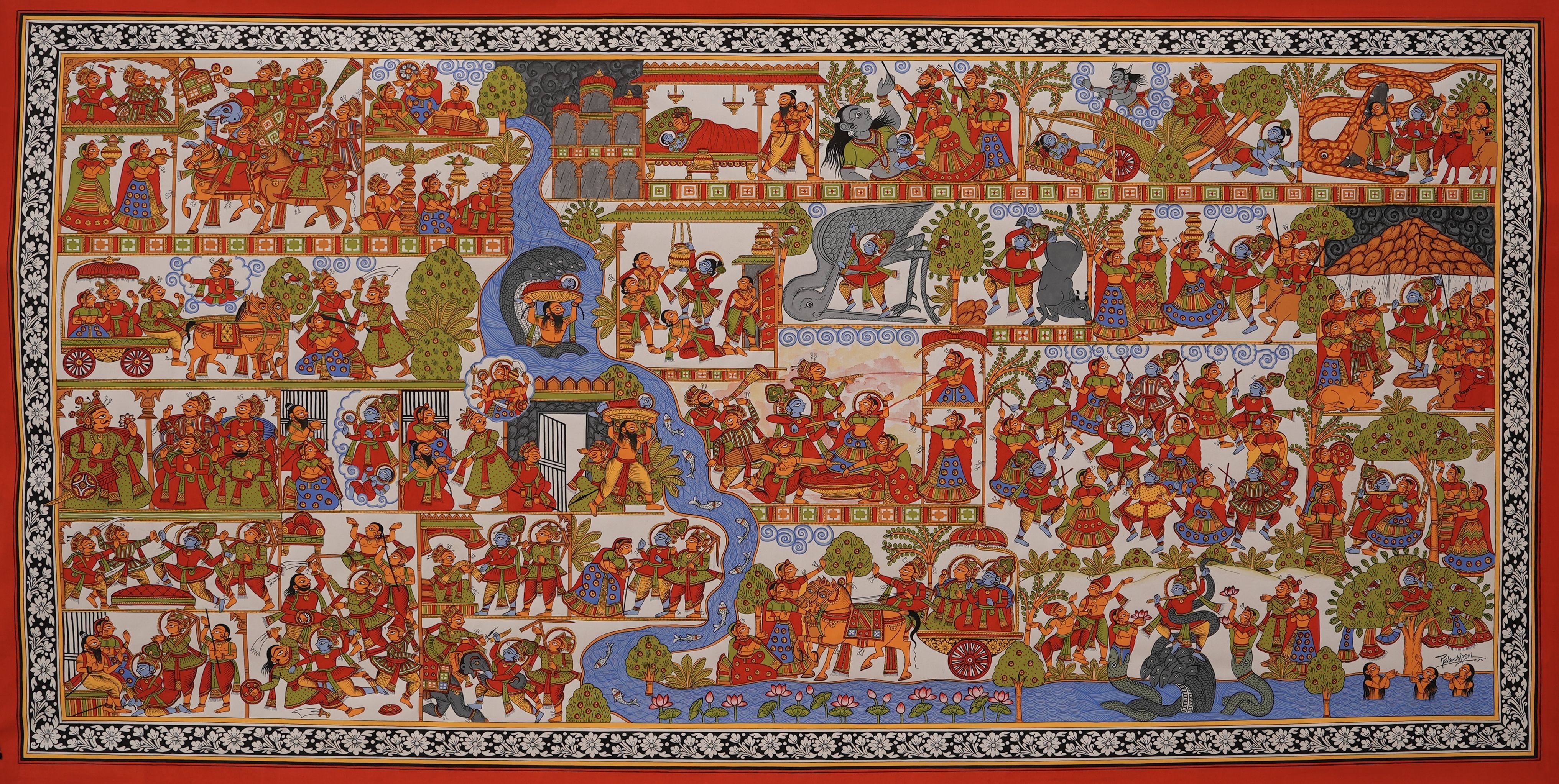 krishna_leela_orignal_phad_art