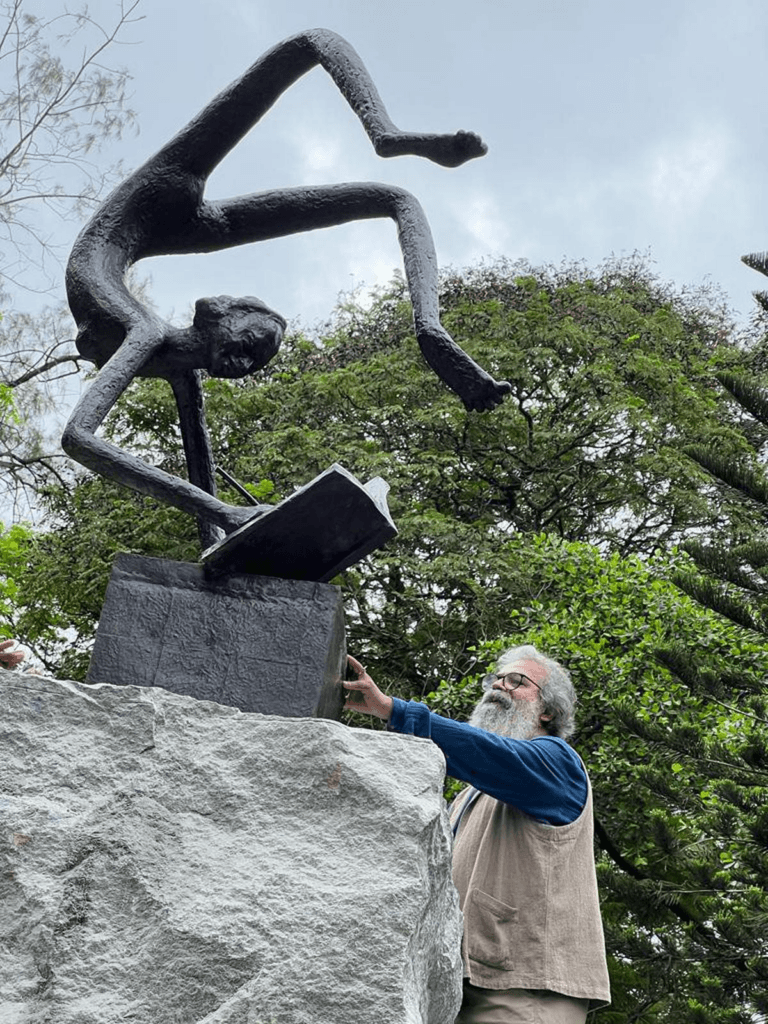 On the Open Road also shows photographs from the KG Radhakrishnan's outdoor installations