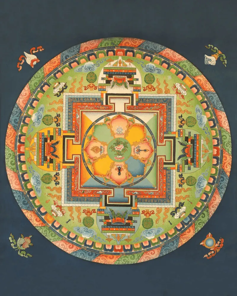 Avalokiteshvara Mandala Thangka :Tibetan Thangka Paintings