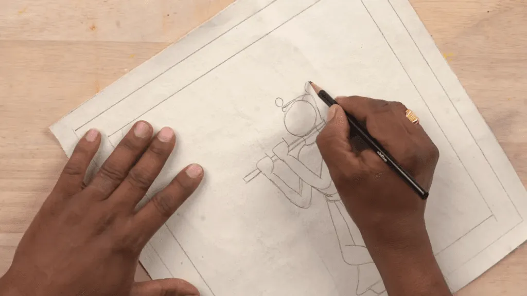 learn cheriyal scroll painting