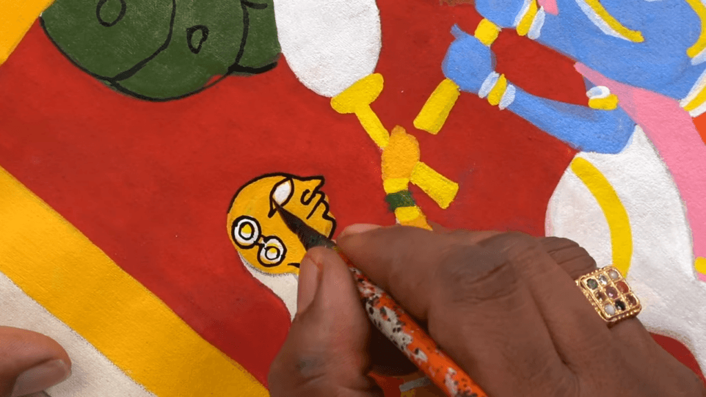 learn cheriyal scroll painting