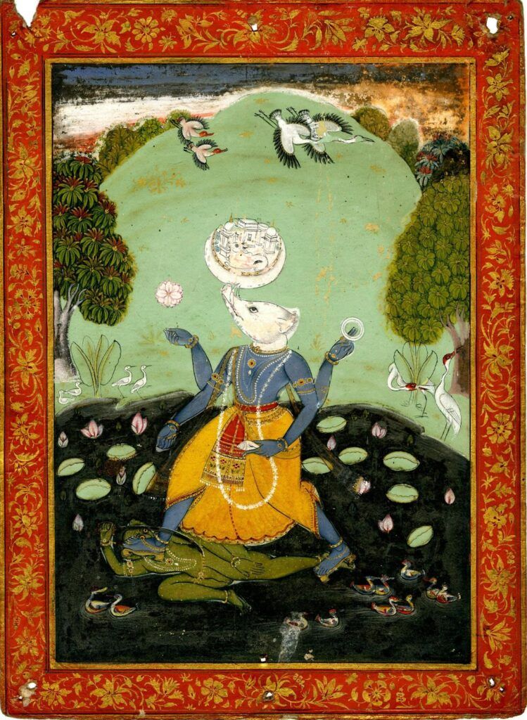 Indian birds in Rajasthani Miniatures