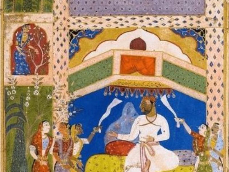 Deccan Miniature painting Tarif-i-Hussain Shahi