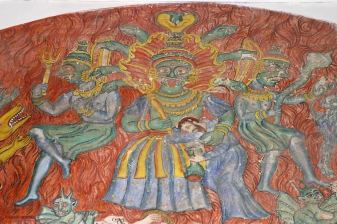European symbols in Indian art