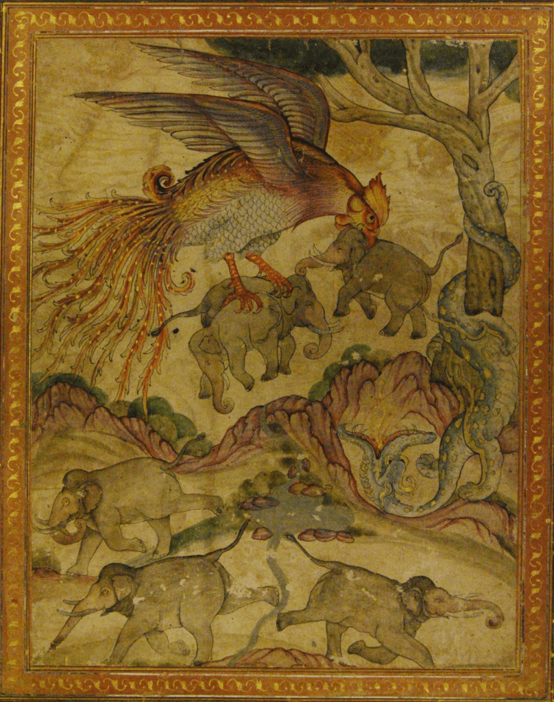 Simurgh in Indian Miniatures