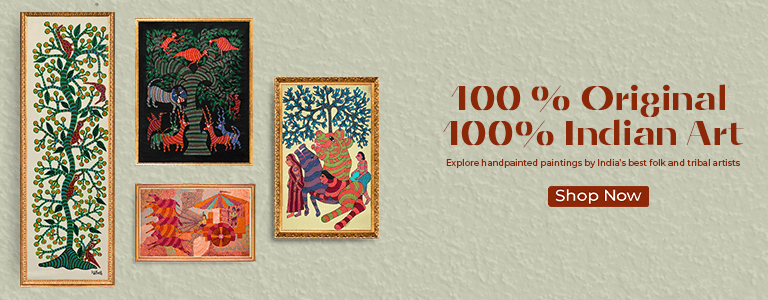 Gond Art Form in Paintings Banner