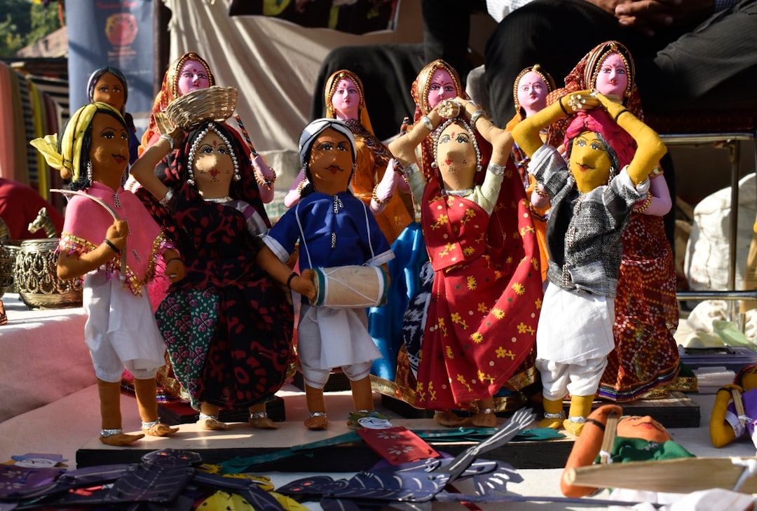 Traditional Indian art showcasing vibrant colors and intricate patterns