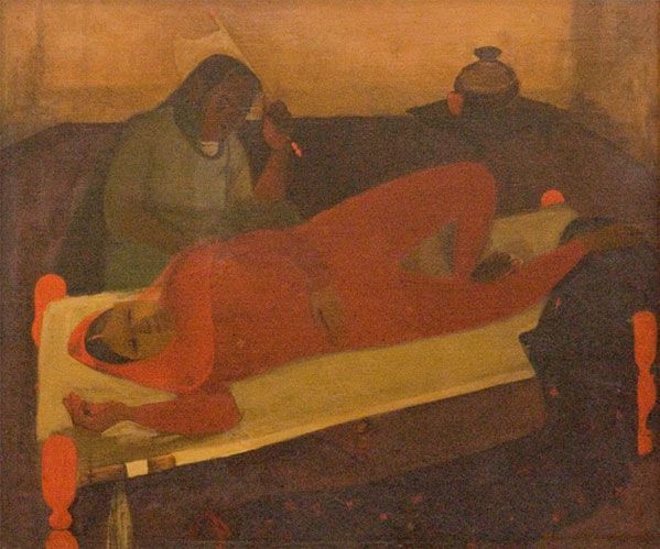 Amrita Sher-Gil's later work was influenced by her travels through rural India.