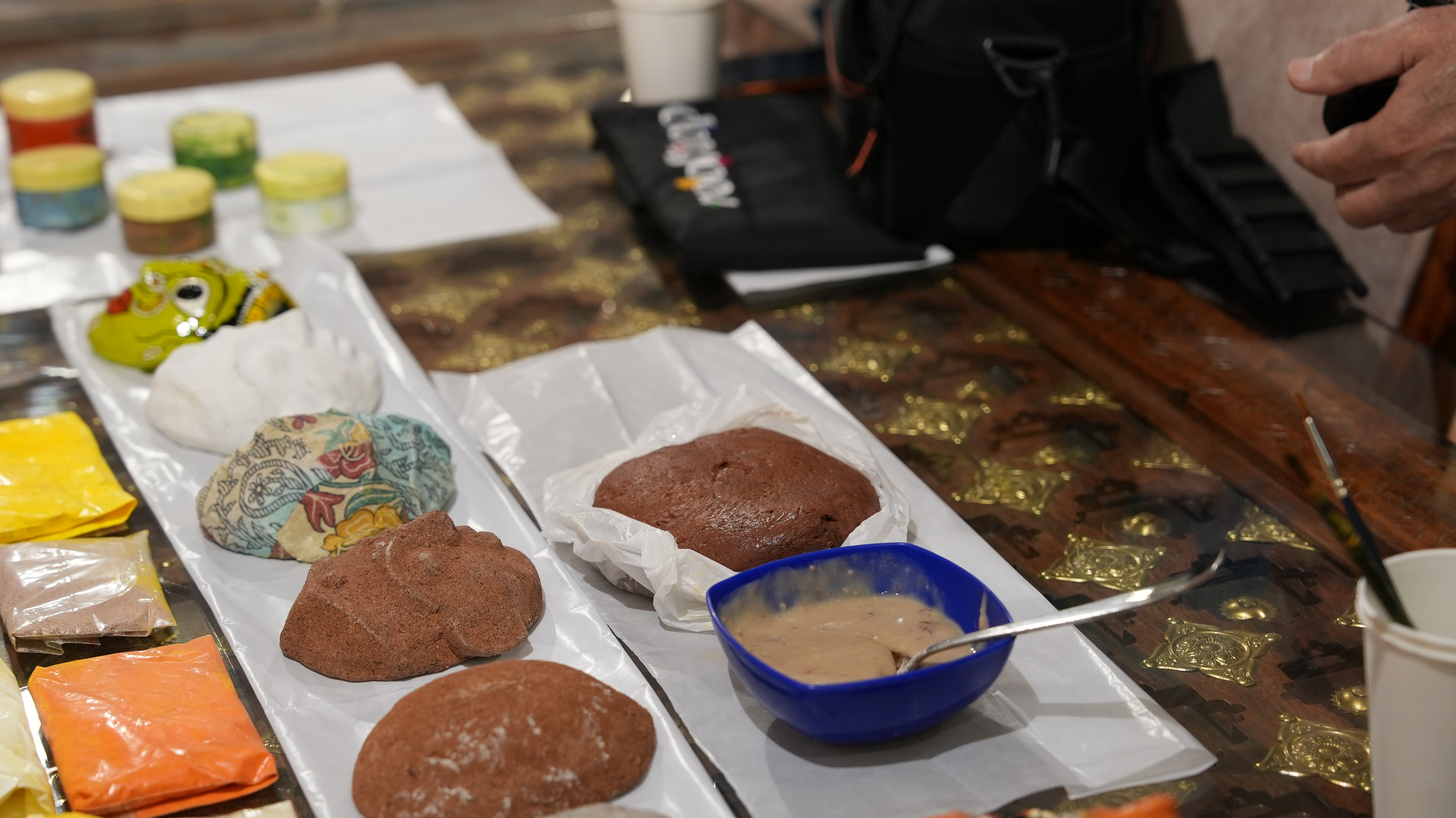 Traditional Cheriyal Mask Painting