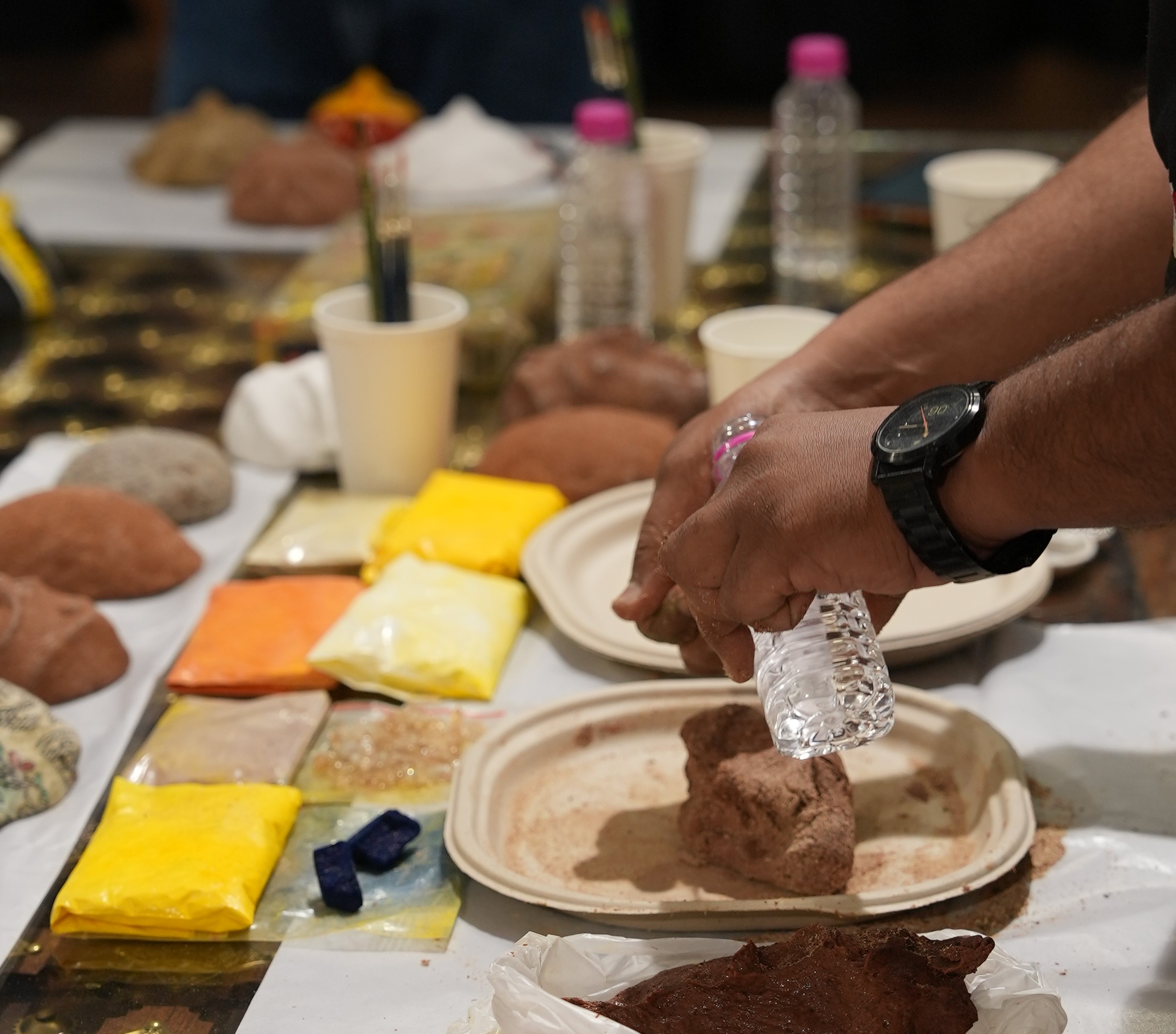 Traditional Cheriyal Mask Painting