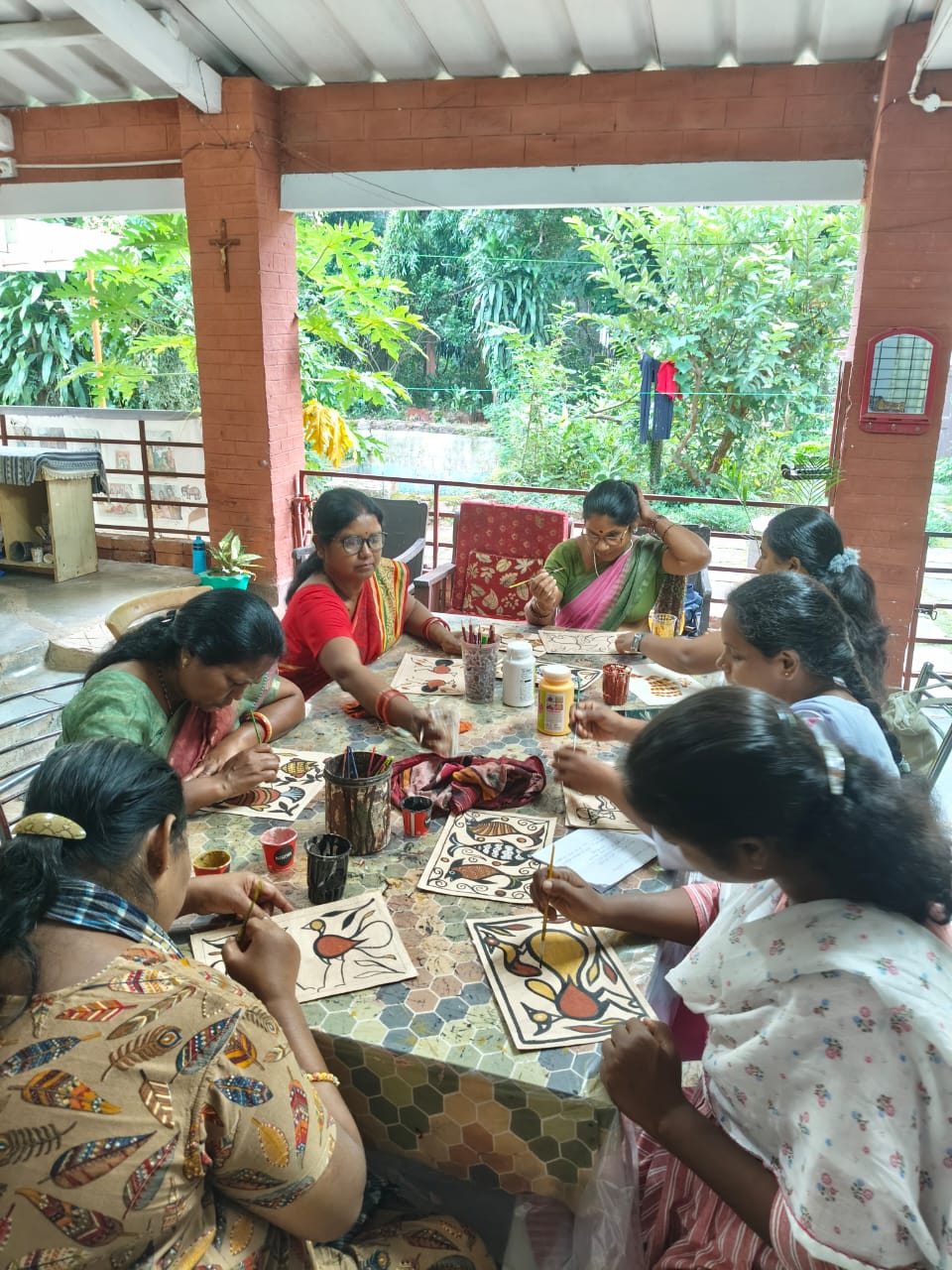 Sohrai Khovar Workshop in Hazaribagh