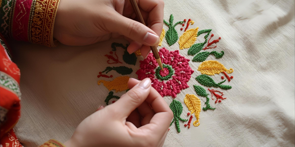 Hand Embroidery Experience in Kashmir 