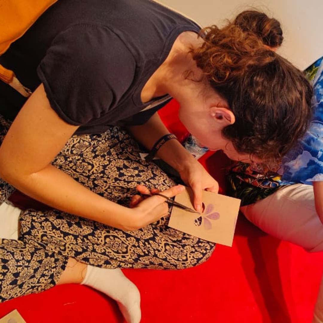 Sanjhi Paper Cutting Experience