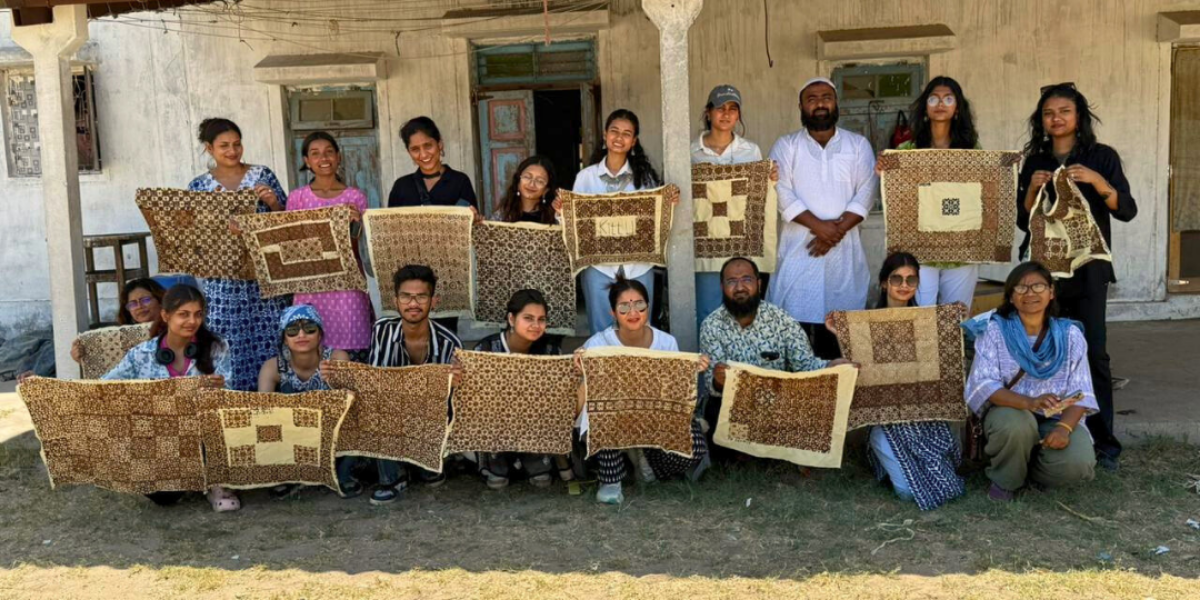 Ajrakh Block Printing