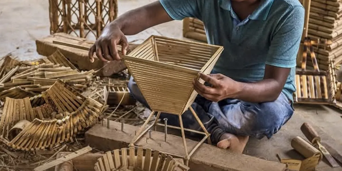 Tripura bamboo craft experience