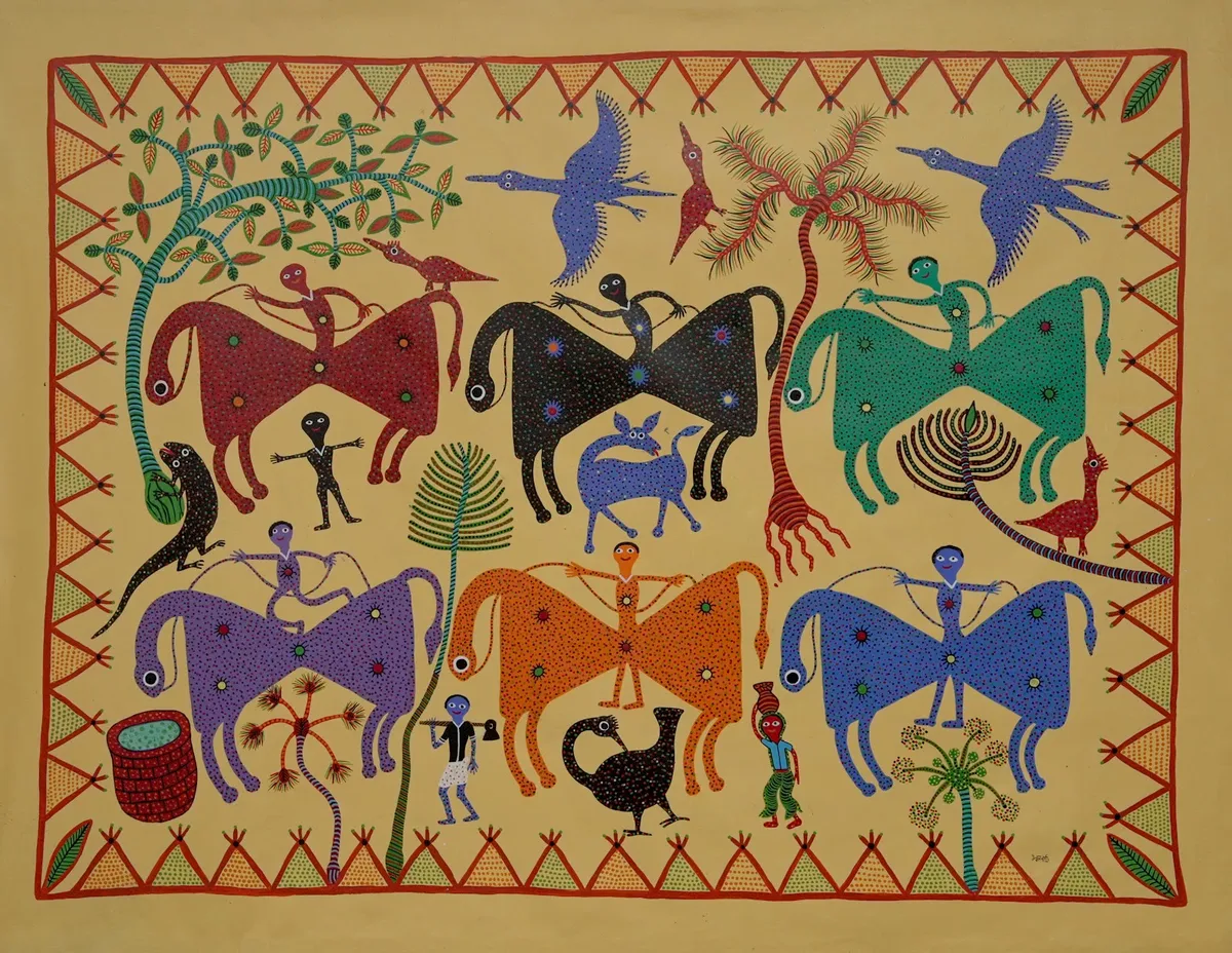 Indian Art: Ki Ghode | Rooftop