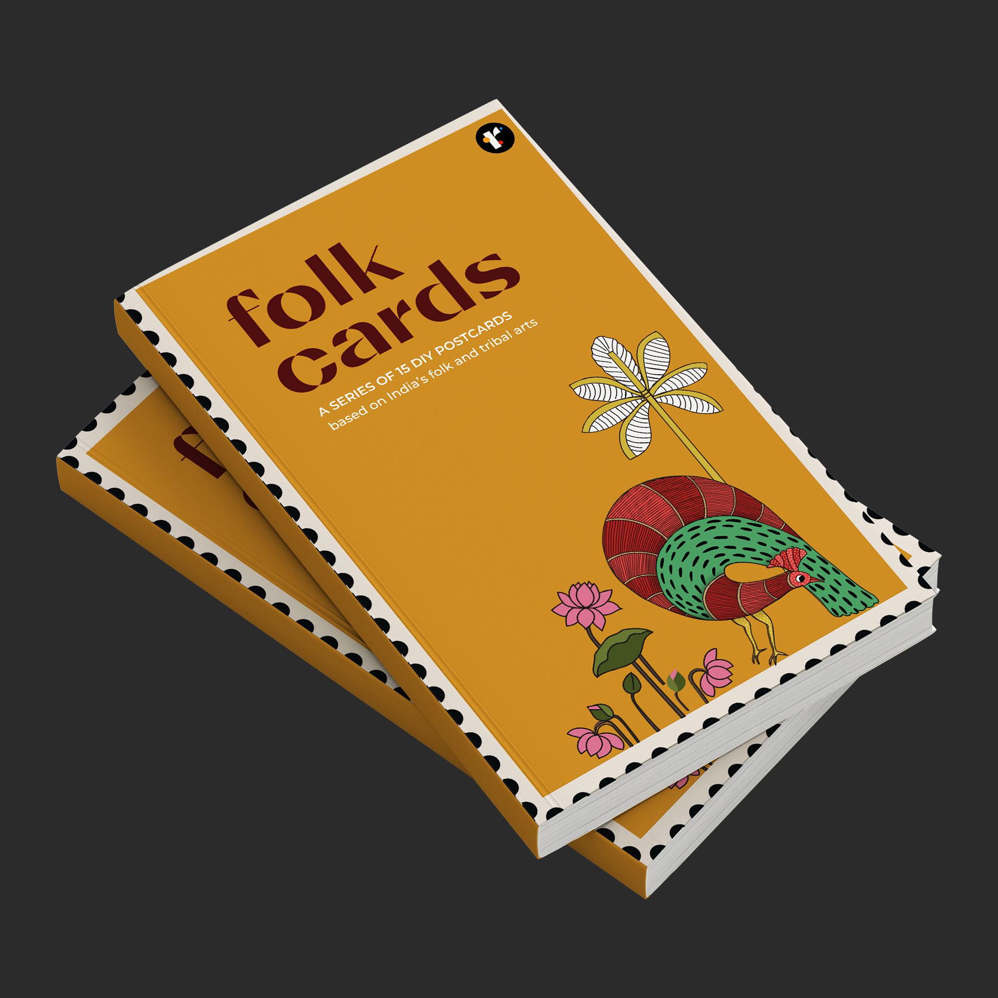 Folk Art Postcard Book