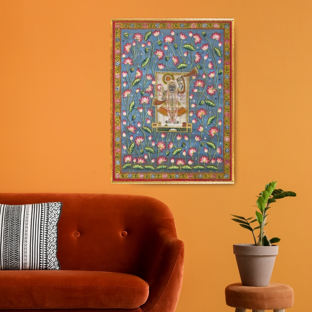 Pichwai Spiritual Shreenathji Painting
