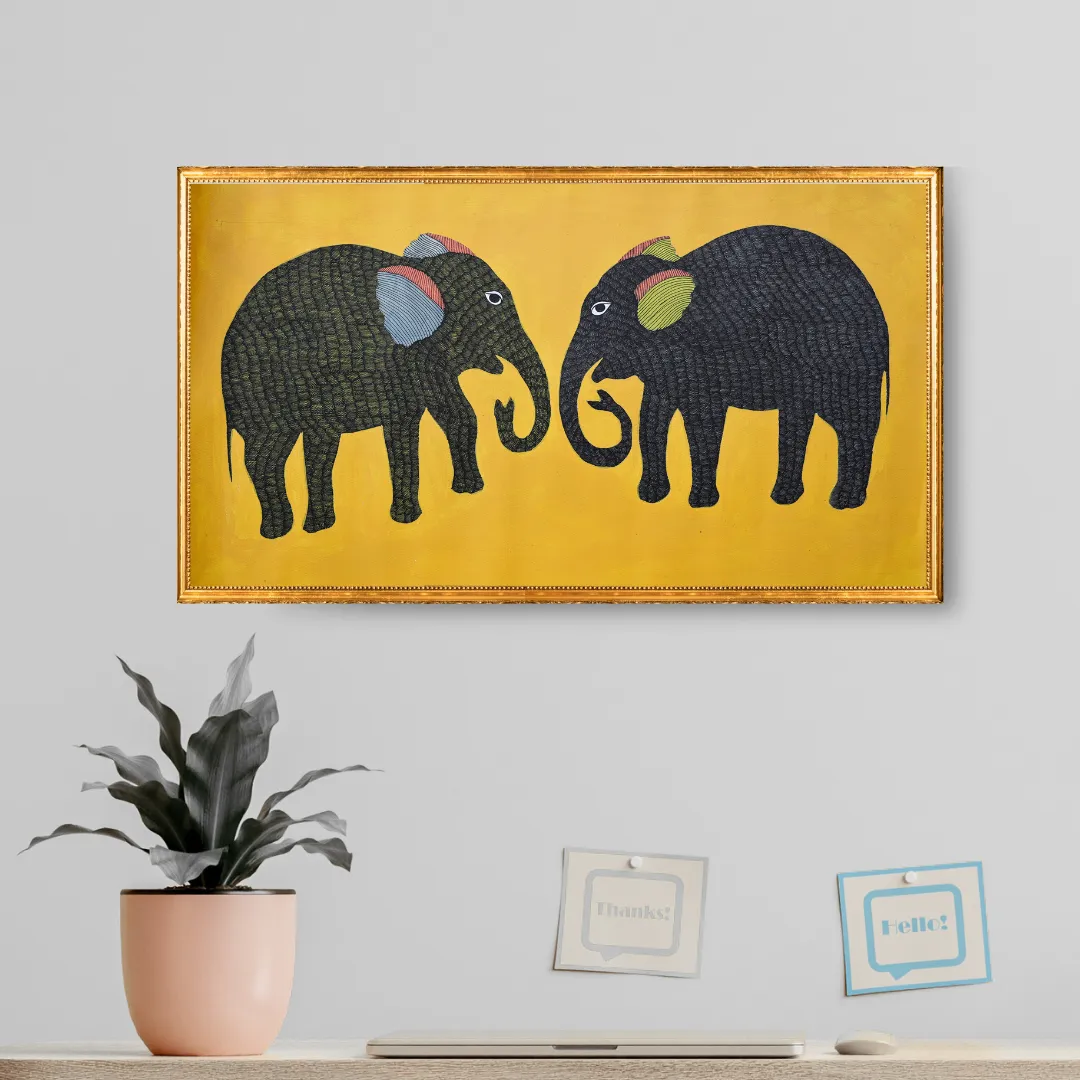 A couple of Black Elephants