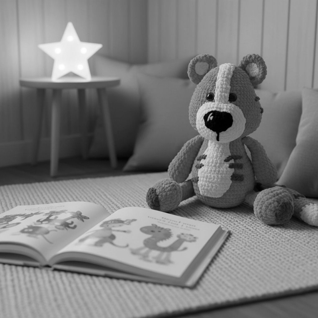 Crochet Tiger toy - Amigurumi plushie for kids- jungle animal- safari animal