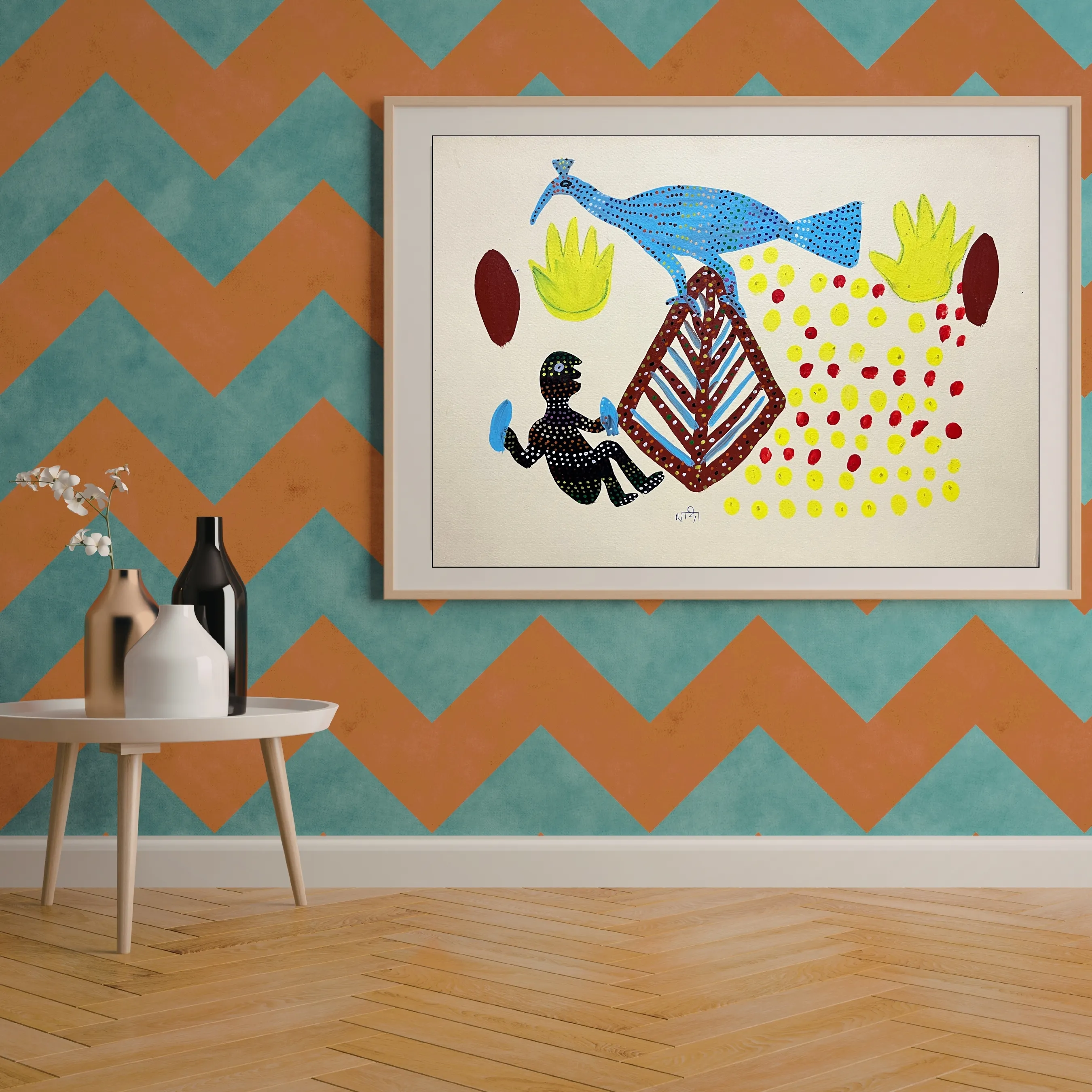 Peacocks Painting