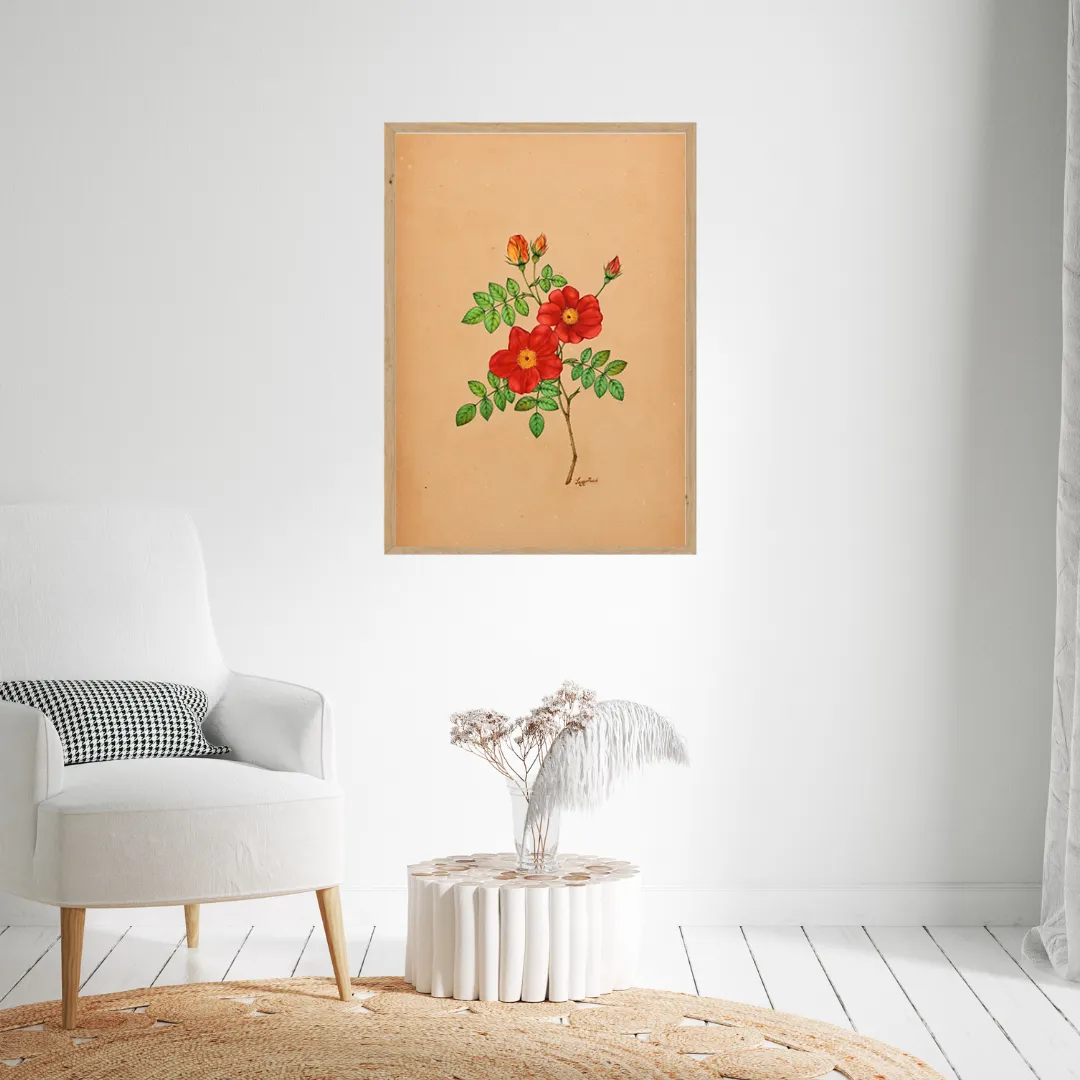 Crimson Rose Stem