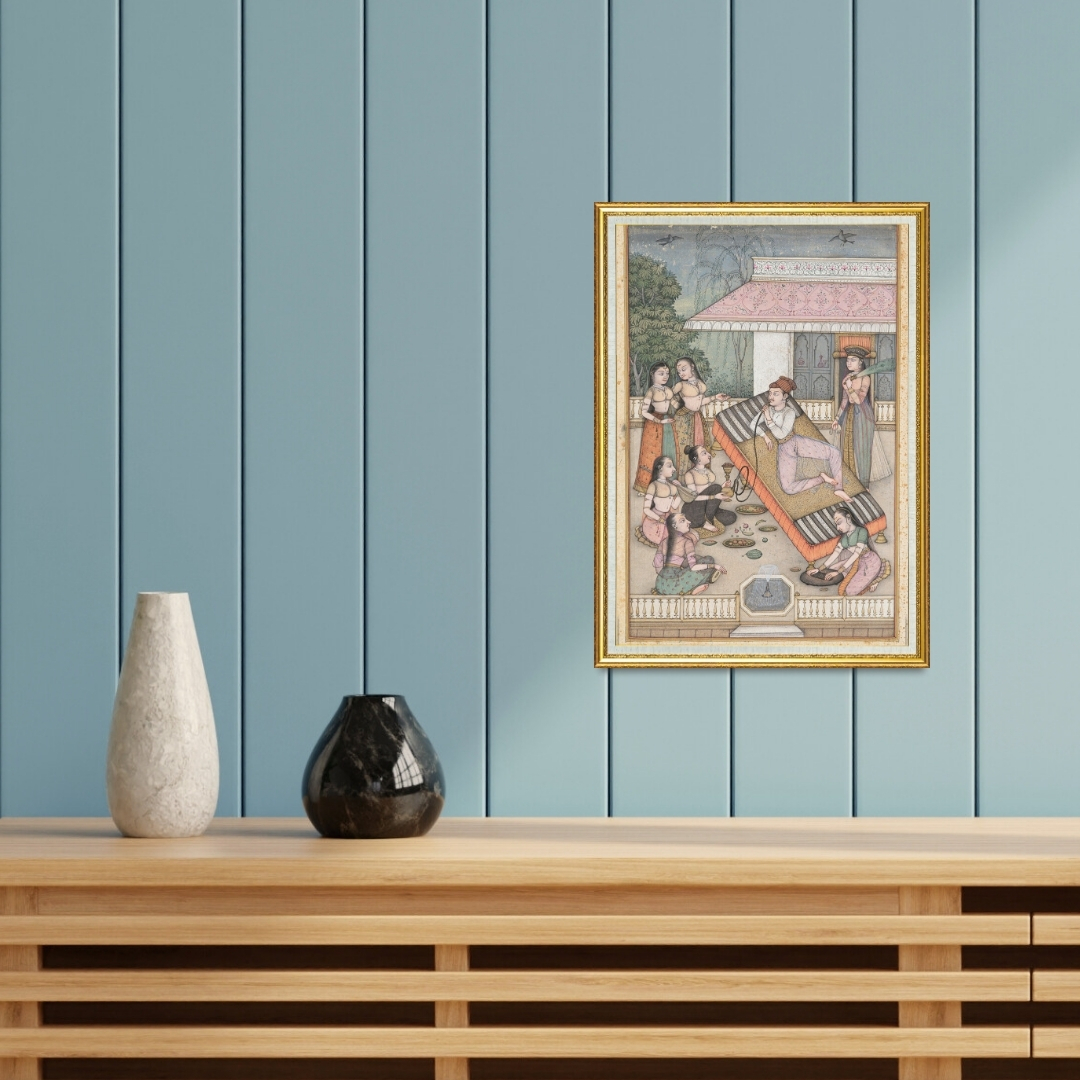 Moonlit Courtyard Gathering 