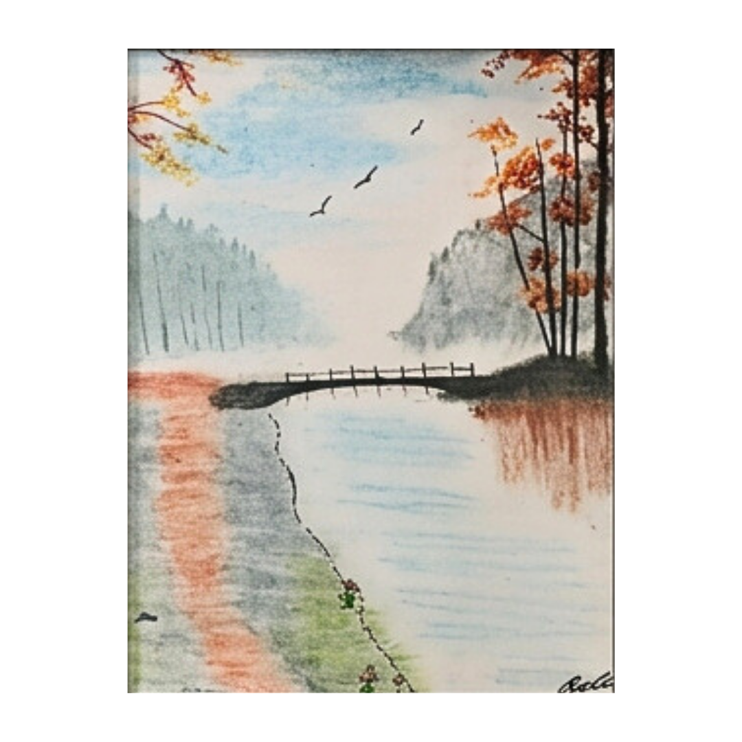 Handmade Landscape Mini Canvas Painting