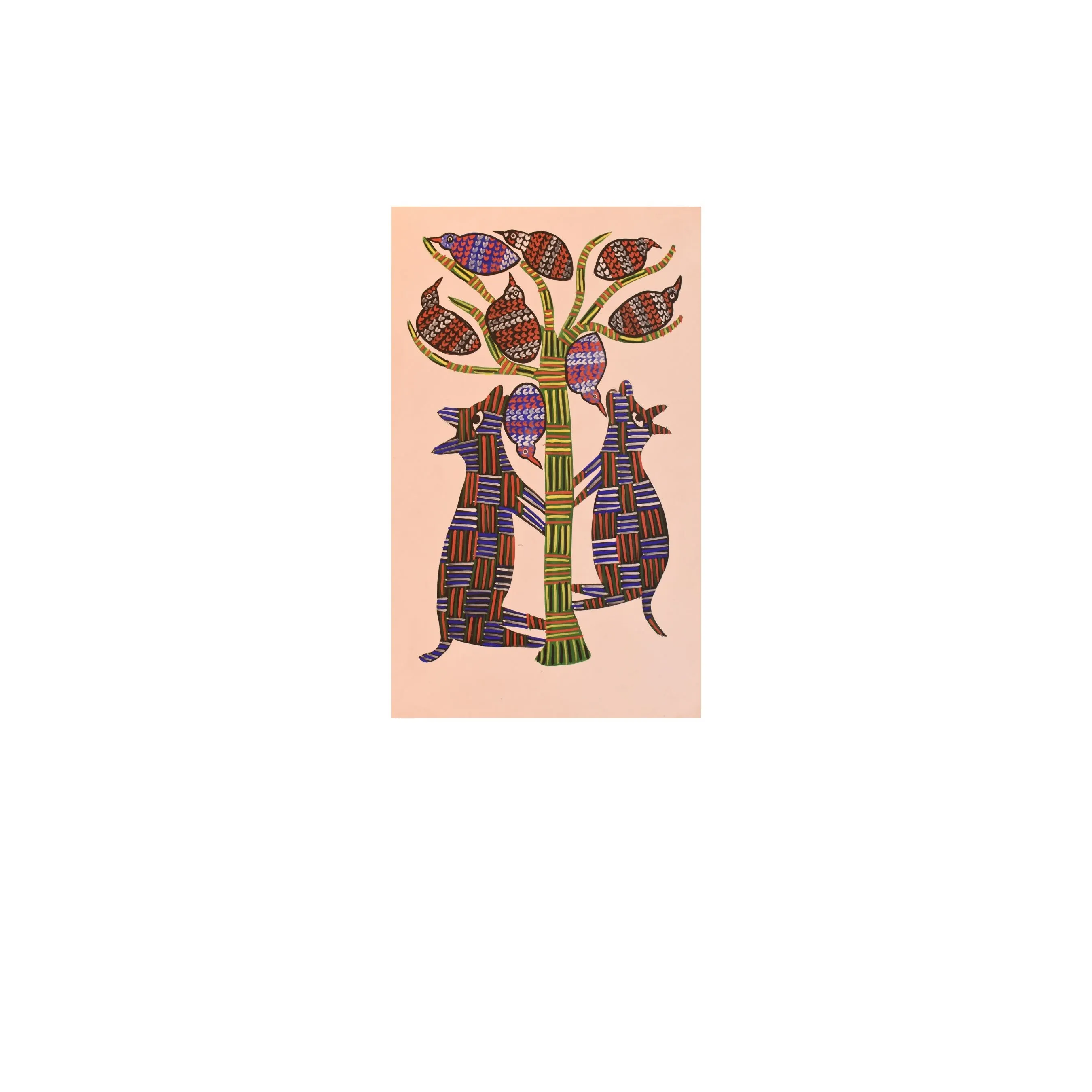 Birds & Animals on a Tree