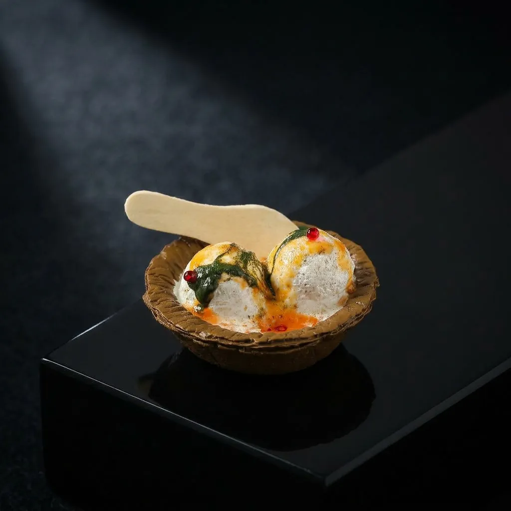 Miniature Gulab Jamun and Dahi Vada Magnet Set