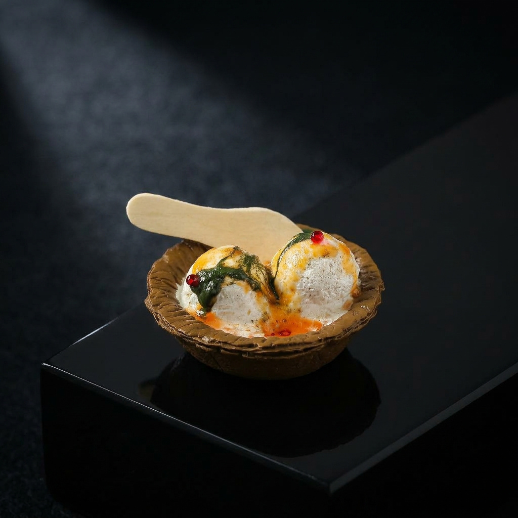 Miniature Gulab Jamun and Dahi Vada Magnet Set